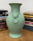 Guardian's Embrace Celadon Green Ceramic Vase Flared Rim, SKU , image 3