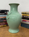 Guardian's Embrace Celadon Green Ceramic Vase Flared Rim, SKU , image 4