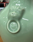Guardian's Embrace Celadon Green Ceramic Vase Flared Rim, SKU , image 7