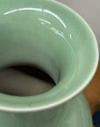 Guardian's Embrace Celadon Green Ceramic Vase Flared Rim, SKU , image 8
