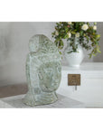 Hand-Carved Vintage Stone Quán Yīn Head Sculpture with Natural Patina-12. Asian & Chinese Furniture, Art, Antiques, Vintage Home Décor for sale at FEA Home