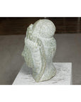 Hand-Carved Vintage Stone Quán Yīn Head Sculpture with Natural Patina-15. Asian & Chinese Furniture, Art, Antiques, Vintage Home Décor for sale at FEA Home