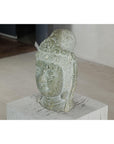 Hand-Carved Vintage Stone Quán Yīn Head Sculpture with Natural Patina-16. Asian & Chinese Furniture, Art, Antiques, Vintage Home Décor for sale at FEA Home