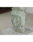 Hand-Carved Vintage Stone Quán Yīn Head Sculpture with Natural Patina-17. Asian & Chinese Furniture, Art, Antiques, Vintage Home Décor for sale at FEA Home