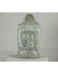 Hand-Carved Vintage Stone Quán Yīn Head Sculpture with Natural Patina-18. Asian & Chinese Furniture, Art, Antiques, Vintage Home Décor for sale at FEA Home