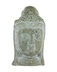 Hand-Carved Vintage Stone Quán Yīn Head Sculpture with Natural Patina-19. Asian & Chinese Furniture, Art, Antiques, Vintage Home Décor for sale at FEA Home