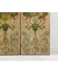 Hand-Painted Four-Panel Folding Screen with Neoclassical Style Motifs-6. Asian & Chinese Furniture, Art, Antiques, Vintage Home Décor for sale at FEA Home