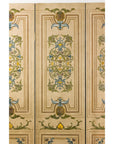 Hand-Painted Four-Panel Screen with Victorian-Style Motifs-11. Asian & Chinese Furniture, Art, Antiques, Vintage Home Décor for sale at FEA Home