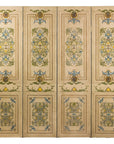 Hand-Painted Four-Panel Screen with Victorian-Style Motifs-1. Asian & Chinese Furniture, Art, Antiques, Vintage Home Décor for sale at FEA Home