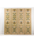 Hand-Painted Four-Panel Screen with Victorian-Style Motifs-2. Asian & Chinese Furniture, Art, Antiques, Vintage Home Décor for sale at FEA Home