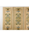 Hand-Painted Four-Panel Screen with Victorian-Style Motifs-3. Asian & Chinese Furniture, Art, Antiques, Vintage Home Décor for sale at FEA Home