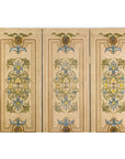Hand-Painted Four-Panel Screen with Victorian-Style Motifs-4. Asian & Chinese Furniture, Art, Antiques, Vintage Home Décor for sale at FEA Home