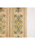 Hand-Painted Four-Panel Screen with Victorian-Style Motifs-5. Asian & Chinese Furniture, Art, Antiques, Vintage Home Décor for sale at FEA Home
