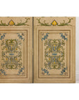 Hand-Painted Four-Panel Screen with Victorian-Style Motifs-9. Asian & Chinese Furniture, Art, Antiques, Vintage Home Décor for sale at FEA Home