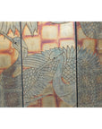 Hand-Painted Lacquer Screen with Flying Cranes and Botanical Motifs-11. Asian & Chinese Furniture, Art, Antiques, Vintage Home Décor for sale at FEA Home