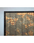 Hand-Painted Lacquer Screen with Flying Cranes and Botanical Motifs-3. Asian & Chinese Furniture, Art, Antiques, Vintage Home Décor for sale at FEA Home