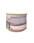 Hand-Painted Lavender Ceramic Bowl with Gradient Brushwork, SKU , image 1