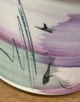 Hand-Painted Lavender Ceramic Bowl with Gradient Brushwork, SKU , image 6