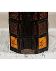 Hexagonal Four-Tier Woven Bamboo Basket with Carved Handle - image 11