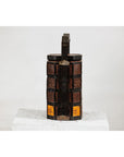Hexagonal Four-Tier Woven Bamboo Basket with Carved Handle - image 9