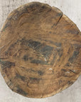 Honey Brown Twisted Free-Form Tree Trunk Side Pedestal Table - FEA Home