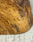 Honey Brown Twisted Free-Form Tree Trunk Side Pedestal Table - FEA Home