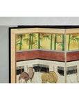 Inspired Six-Panel Screen with Horses in Stable with Bamboo-6. Asian & Chinese Furniture, Art, Antiques, Vintage Home Décor for sale at FEA Home