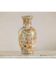 Kutani Style Ceramic Vase with Hand-Painted Butterflies and Floral Motifs-3. Asian & Chinese Furniture, Art, Antiques, Vintage Home Décor for sale at FEA Home
