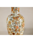 Kutani Style Ceramic Vase with Hand-Painted Butterflies and Floral Motifs-5. Asian & Chinese Furniture, Art, Antiques, Vintage Home Décor for sale at FEA Home