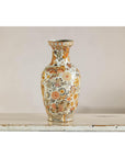 Kutani Style Ceramic Vase with Hand-Painted Butterflies and Floral Motifs-7. Asian & Chinese Furniture, Art, Antiques, Vintage Home Décor for sale at FEA Home