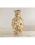 Kutani Style Ceramic Vase with Hand-Painted Butterflies and Floral Motifs-9. Asian & Chinese Furniture, Art, Antiques, Vintage Home Décor for sale at FEA Home