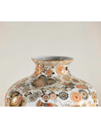 Kutani-Style Vase with Butterflies and Florals on White Ground-10. Asian & Chinese Furniture, Art, Antiques, Vintage Home Décor for sale at FEA Home