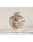 Kutani-Style Vase with Butterflies and Florals on White Ground-3. Asian & Chinese Furniture, Art, Antiques, Vintage Home Décor for sale at FEA Home