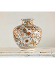 Kutani-Style Vase with Butterflies and Florals on White Ground-5. Asian & Chinese Furniture, Art, Antiques, Vintage Home Décor for sale at FEA Home