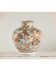 Kutani-Style Vase with Butterflies and Florals on White Ground-7. Asian & Chinese Furniture, Art, Antiques, Vintage Home Décor for sale at FEA Home