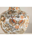 Kutani-Style Vase with Butterflies and Florals on White Ground-9. Asian & Chinese Furniture, Art, Antiques, Vintage Home Décor for sale at FEA Home