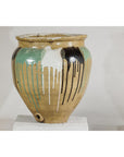 Large Antique Drip-Glazed Stoneware Jar Planter - image 12
