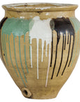 Large Antique Drip-Glazed Stoneware Jar Planter - image 1