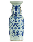 Large Blue and White Porcelain Vase with Hand-Painted Motifs-1. Asian & Chinese Furniture, Art, Antiques, Vintage Home Décor for sale at FEA Home
