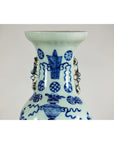 Large Blue and White Porcelain Vase with Hand-Painted Motifs-4. Asian & Chinese Furniture, Art, Antiques, Vintage Home Décor for sale at FEA Home