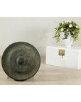 Large Decorative Bronze Gong with Verdigris Patina - image 3