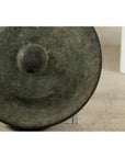 Large Decorative Bronze Gong with Verdigris Patina - image 8
