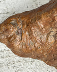 Large Free-Form Brown Rustic Tree Trunk Side Pedestal Table - FEA Home