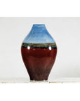 Large Glazed Ceramic Vase with Blue, Green, and Brown Tones-12. Asian & Chinese Furniture, Art, Antiques, Vintage Home Décor for sale at FEA Home