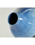 Large Glazed Ceramic Vase with Blue, Green, and Brown Tones-14. Asian & Chinese Furniture, Art, Antiques, Vintage Home Décor for sale at FEA Home