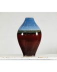 Large Glazed Ceramic Vase with Blue, Green, and Brown Tones-2. Asian & Chinese Furniture, Art, Antiques, Vintage Home Décor for sale at FEA Home