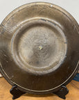 Large Glazed Grey & Black Handcrafted Mexican Charger Plate - FEA Home