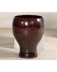 Large Hand-Crafted Artisan Ceramic Vessel in Reddish-Brown Glaze-11. Asian & Chinese Furniture, Art, Antiques, Vintage Home Décor for sale at FEA Home