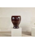 Large Hand-Crafted Artisan Ceramic Vessel in Reddish-Brown Glaze-13. Asian & Chinese Furniture, Art, Antiques, Vintage Home Décor for sale at FEA Home