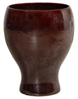 Large Hand-Crafted Artisan Ceramic Vessel in Reddish-Brown Glaze-1. Asian & Chinese Furniture, Art, Antiques, Vintage Home Décor for sale at FEA Home